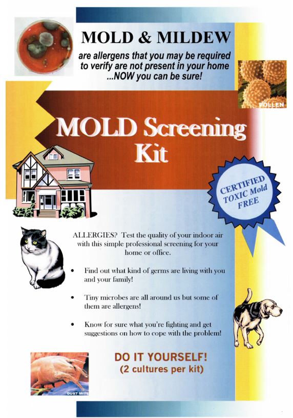 DIY MOLD Screening Kit (2 cultures per kit)